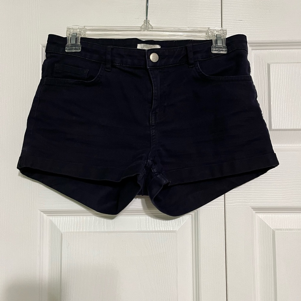Navy Blue Jean Shorts